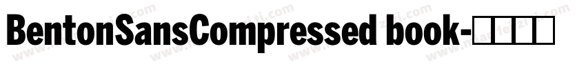 BentonSansCompressed book字体转换